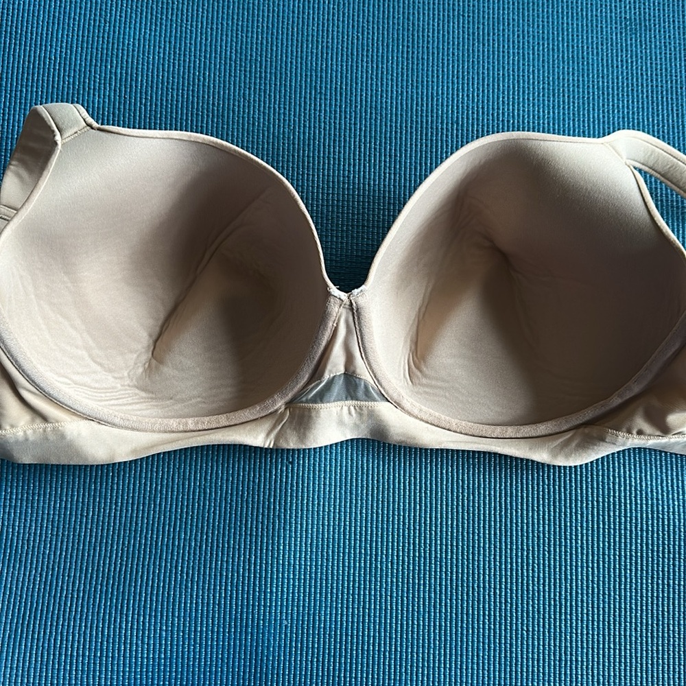 Cacique Lane Bryant Lightly Lined Balconette Nude Beige Bra Cooling Mesh 48DD - Picture 6 of 7